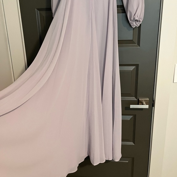 NEW ASTR Lucinda Square Neck Long Sleeve Maxi Dress in Dusty Lavender S - Picture 14 of 14